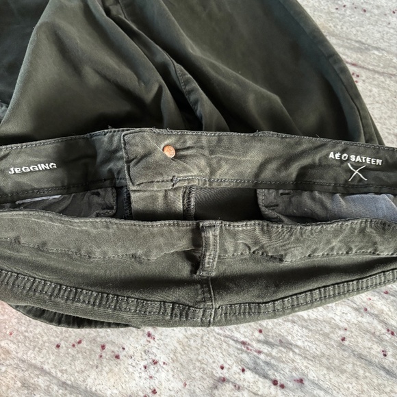 Women's American Eagle Super Stretch Jegging Green Jeans Size 8 - Picture 4 of 7